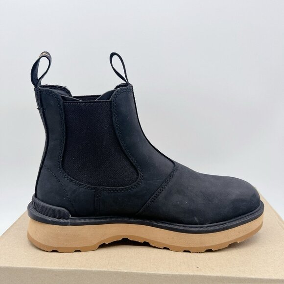 Sorel Womens Hi-Line Leather Waterproof Ankle Chelsea Boots Black/ Elk US 7.5 - Picture 1 of 13